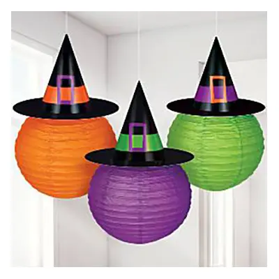 Papperslyktor med Häxhattar