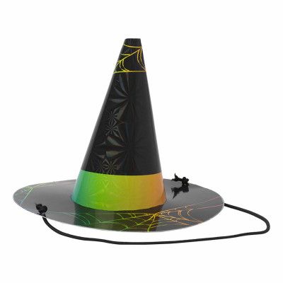 Partyhattar Häxhatt Halloween Neon- 6-pack