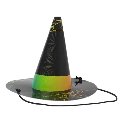Partyhattar Häxhatt Halloween Neon- 6-pack
