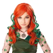 Pumpa Orange Lång Peruk - One size
