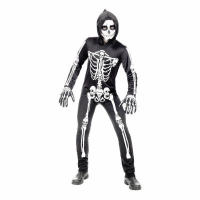 Skelett Jumpsuit Barn Maskeraddräkt - X-Large