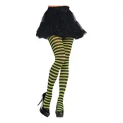 Strumpbyxor Svart/Gröna Randiga - One size