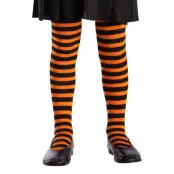 Strumpbyxor Svart/Orange Randiga för Barn - One size (barnstorlek)