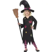 Svart häxdräkt 3-4 år