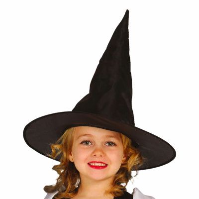Svart Häxhatt för Barn - One size