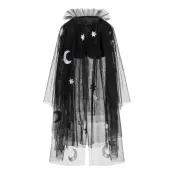 Svart Magiker Cape för Barn - One size
