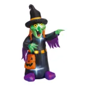 Uppblåsbar Halloween Häxa med Belysning