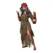 Voodoo Häxa Maskeraddräkt - X-Large