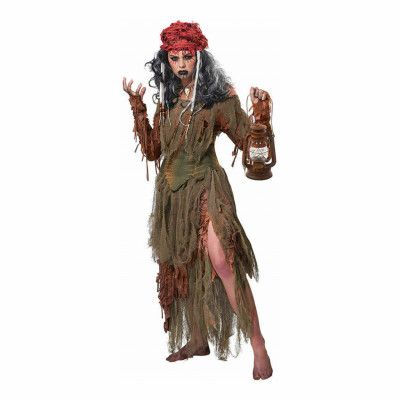 Voodoo Häxa Maskeraddräkt - X-Large