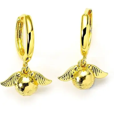 Harry Potter Örhänge - Golden Snitch - för  guldfärgad