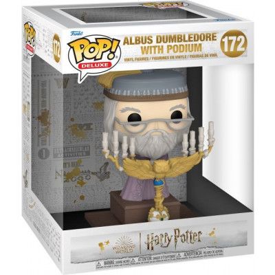 Harry Potter - Albus Dumbledore with Podium (Pop! Deluxe) vinylfigur 172 - Funko Pop! - Funko Shop Europe