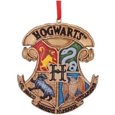 Harry Potter Baubles - Nemesis Now - Hogwarts Crest - för