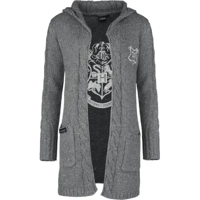 Harry Potter Cardigan - Hogwarts - S 3XL - för Dam - grå