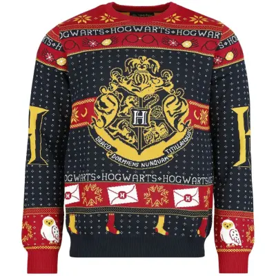 Harry Potter Christmas jumper - Hogwarts - S - för  flerfärgad