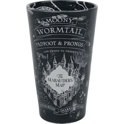 Harry Potter Dricksglas - Marauder's Map - för None - svart
