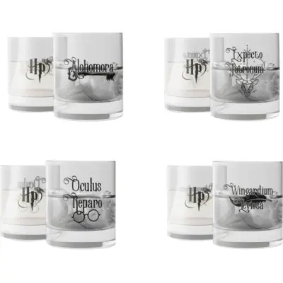 Harry Potter Dricksglas - Set med glass med trollformler - för  transparent