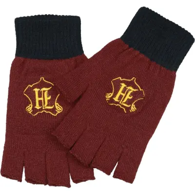 Harry Potter Fingervantar - Hogwarts - Logo - för Dam - röd/svart