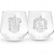 Harry Potter Glas-set - Gryffindor & Slytherin - för  transparent