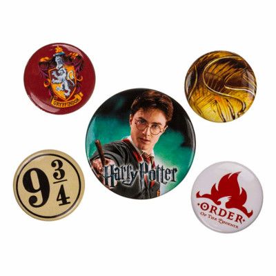 Harry Potter Gryffindor Knappar - 5-pack