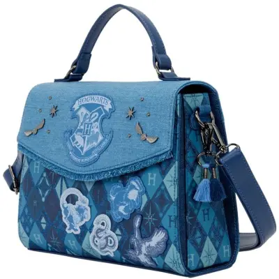 Harry Potter Handväska - Loungefly - Hogwarts Denim - för  mörkblå
