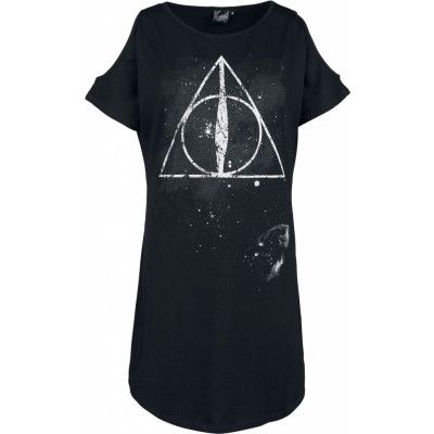 Harry Potter Kort klänning - Deathly Hallows - S XL - för Dam - svart