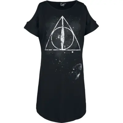 Harry Potter Kort klänning - Deathly Hallows - S L - för Dam - svart