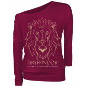 Harry Potter Långärmad tröja - Gryffindor - S M - för Dam - röd