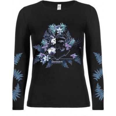 Harry Potter Långärmad tröja - Hogwarts - L XXL - för Dam - svart