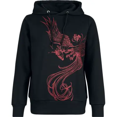 Harry Potter Luvtröja - Phoenix - S 3XL - för Dam - svart