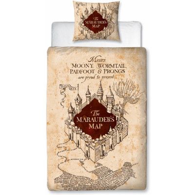 Harry Potter Sängkläder - Marauder's Map - för None - flerfärgad