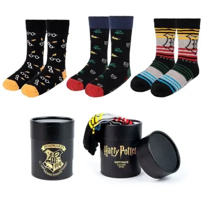 Harry Potter Strumpor - Harry Potter - 3er Pack Socken - för  flerfärgad
