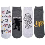 Harry Potter Strumpor - Harry Potter - Logo - Dobby - Todesser - 4er Set - EU 39-42 EU 43-46 - för Herr - flerfärgad