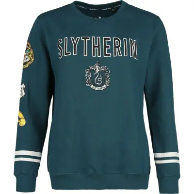 Harry Potter Sweatshirt - Slytherin - Antic - S XXL - för Dam - grön