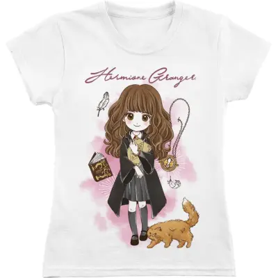 Harry Potter T-shirt - Barn - Hermione Granger - 104 116 - för barn - vit