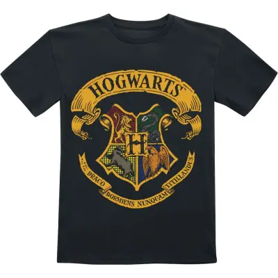 Harry Potter T-shirt - Barn - Hogwarts Crest - 104 116 - för barn - svart