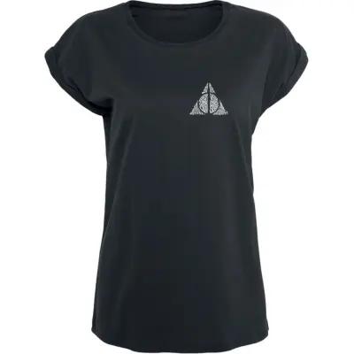 Harry Potter T-shirt - Deathly Hallows - S XXL - för Dam - svart