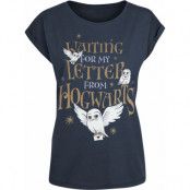 Harry Potter T-shirt - Hogwarts Letter - XS XXL - för Dam - mörkblå