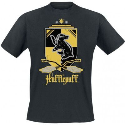 Harry Potter T-shirt - Hufflepuff - M L - för Herr - svart