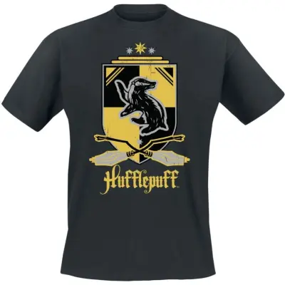 Harry Potter T-shirt - Hufflepuff - M L - för Herr - svart