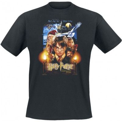 Harry Potter T-shirt - Let The Magic Begin - L 4XL - för Herr - svart