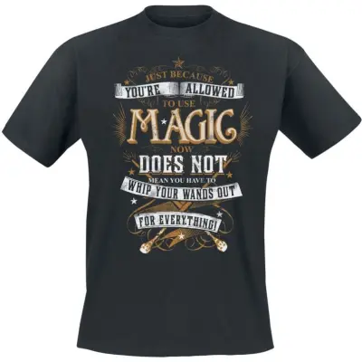 Harry Potter T-shirt - Magic - L - för Herr - svart