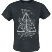 Harry Potter T-shirt - The Deathly Hallows - S XXL - för Herr - svart