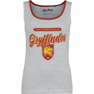 Harry Potter Topp - Gryffindor - Courage Determination Bravery - S XXL - för Dam - creme