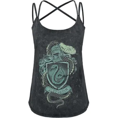 Harry Potter Topp - Slytherin Crest - XS M - för Dam - mörkgrön