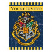 Inbjudningskort Harry Potter - 8-pack