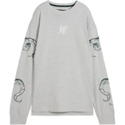 Puma X Harry Potter Långärmad tröja - Hoops x Harry Potter Tee - XS L - för Dam - grå