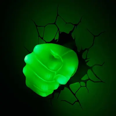 Hulken 3D Vägglampa