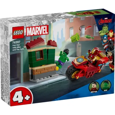 LEGO® Marvel Iron Man med motorcykel och Hulk  76287 - LEGO -  Leksaksaffären