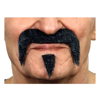 Mustasch-set Hulk Svart