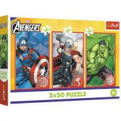 Trefl Marvel Avengers 3-pack Pussel 3x50 bitar - Avengers -  Leksaksaffären